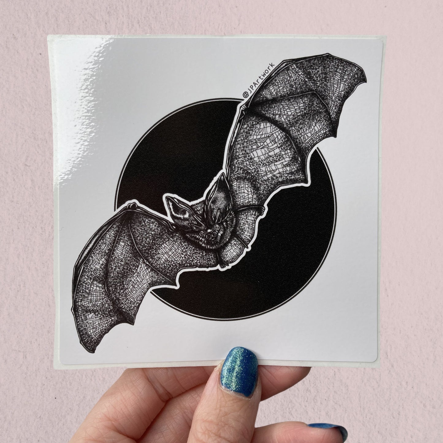 Long-eared Bat Vinyl Sticker by Jenny Pond