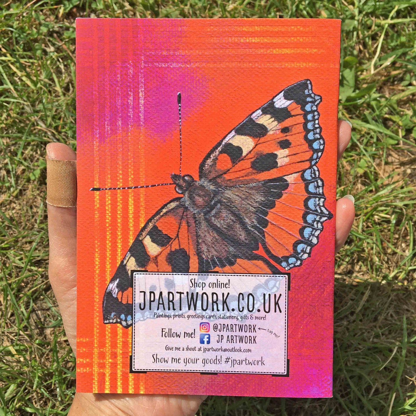 Butterfly Journal | A6, Plain or Lined journal JPArtwork Jenny Pond
