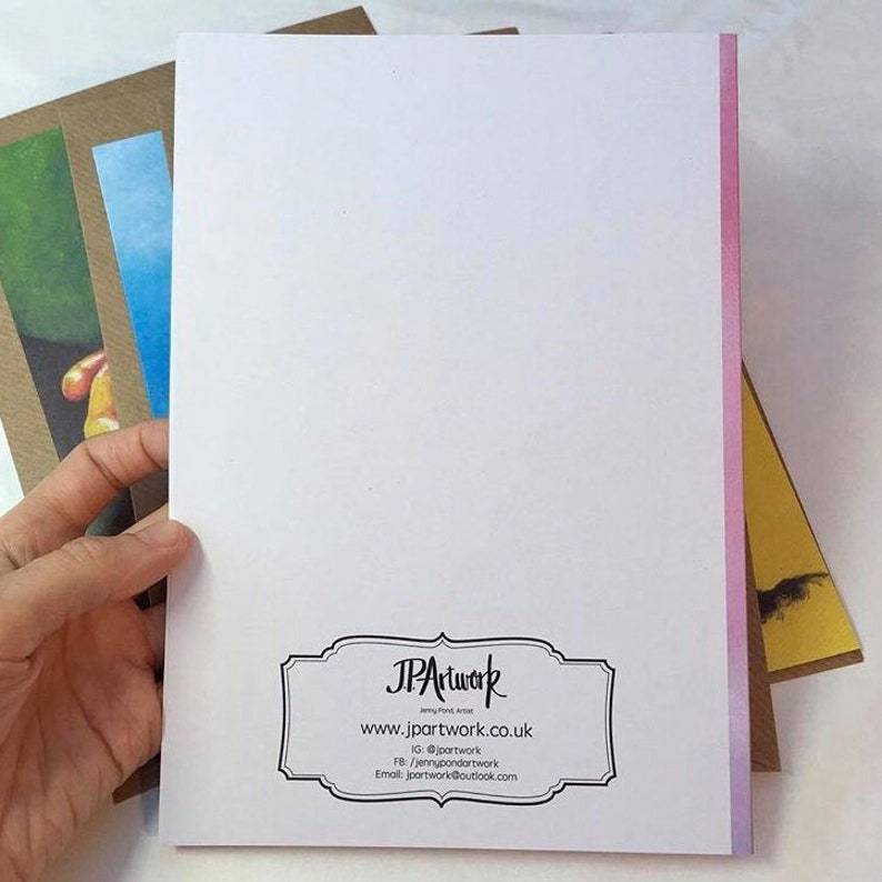 Elephant A5 Greetings Card Back