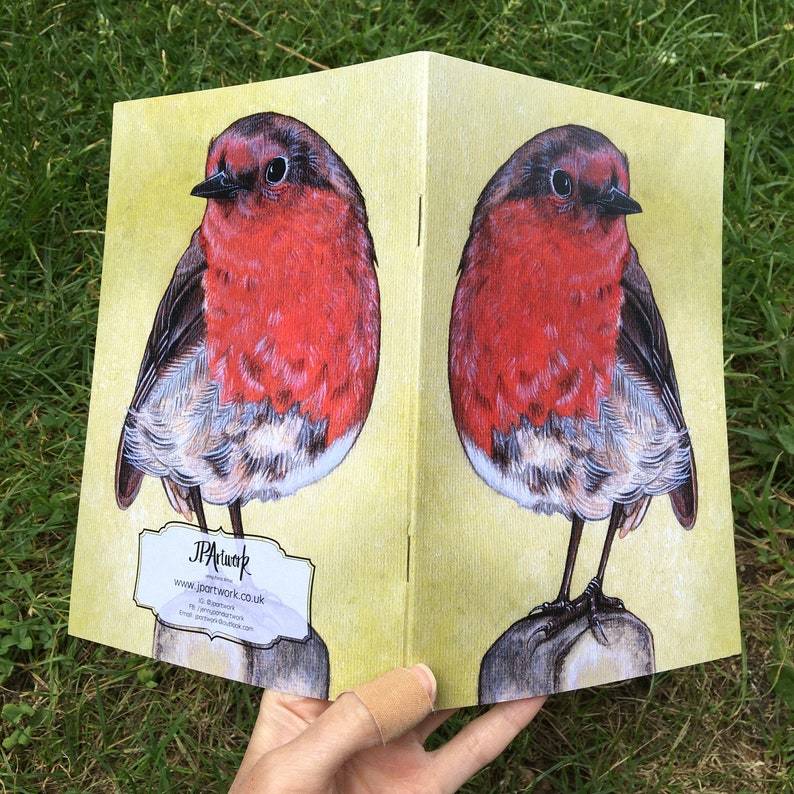 Robin A5 Journal Back Cover