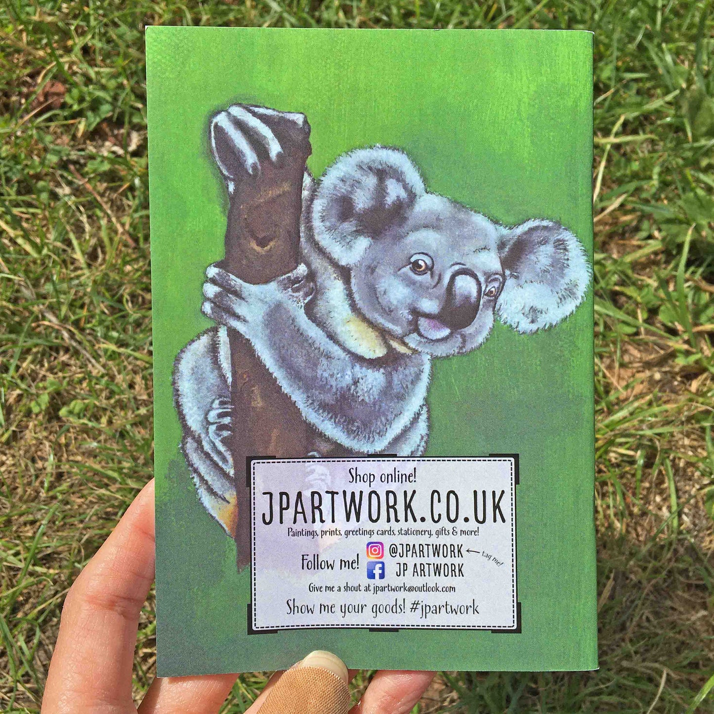 Koala A6 Journal Back Cover