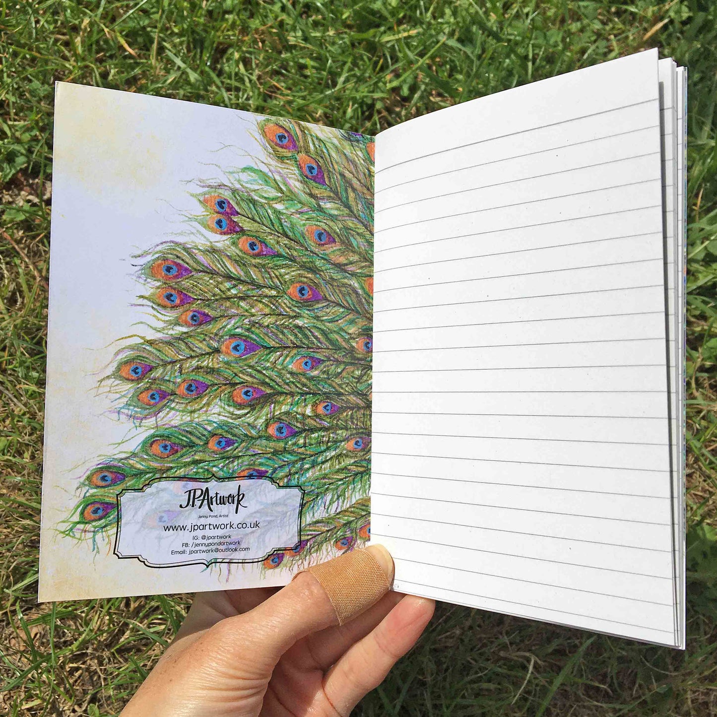 Peacock A6 Journal Lined Paper