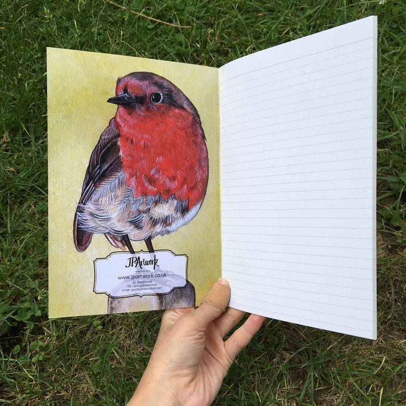 Robin A5 Journal Lined Paper