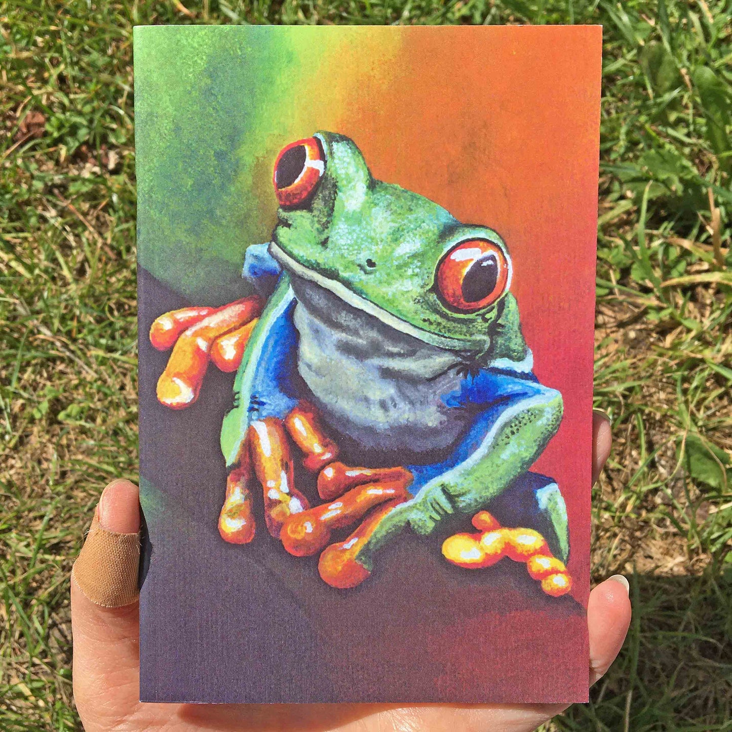 Tree Frog Journal | A6, Plain or Lined journal JPArtwork Jenny Pond