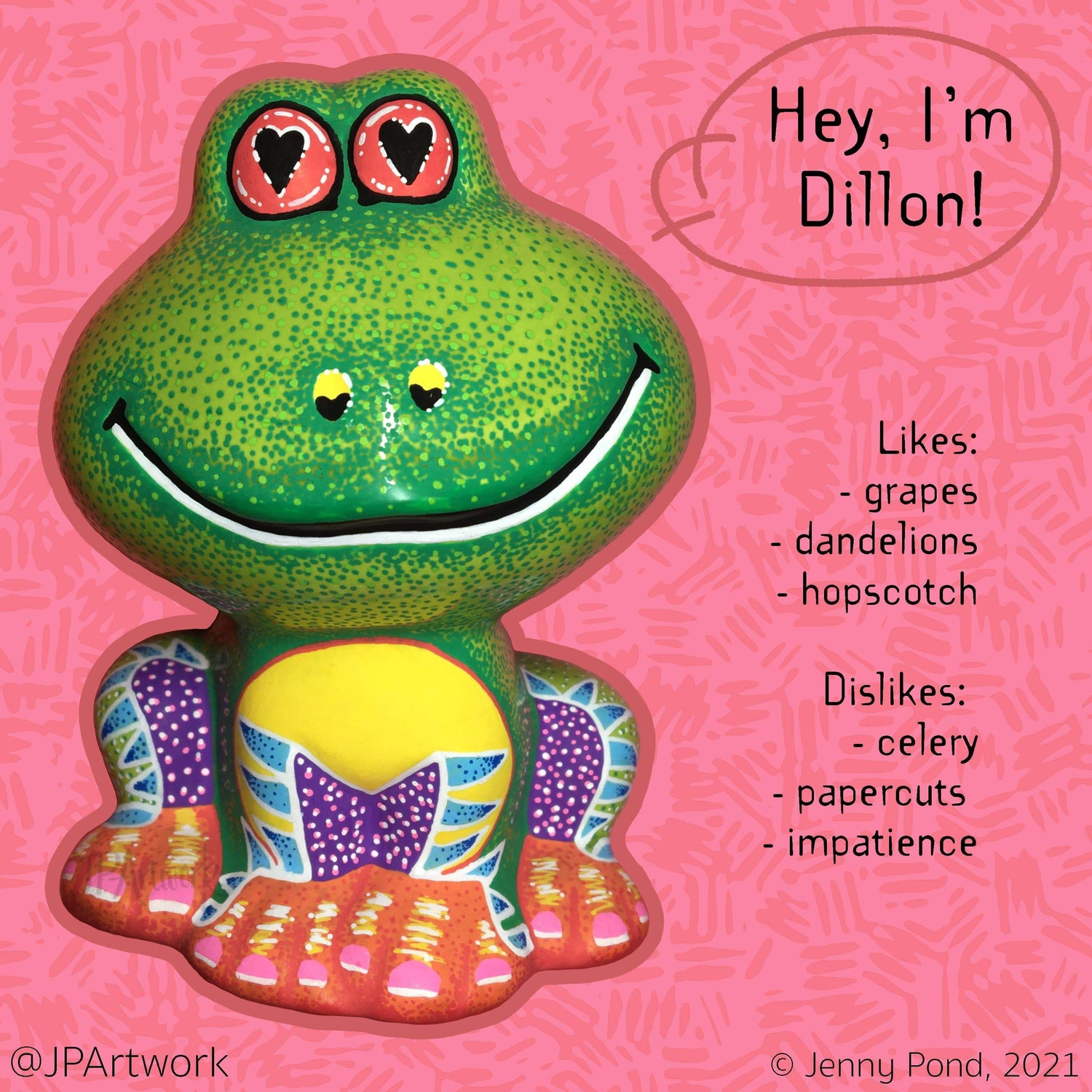 Dillon, Poscapen Frog | Ceramics ceramics JPArtwork Jenny Pond
