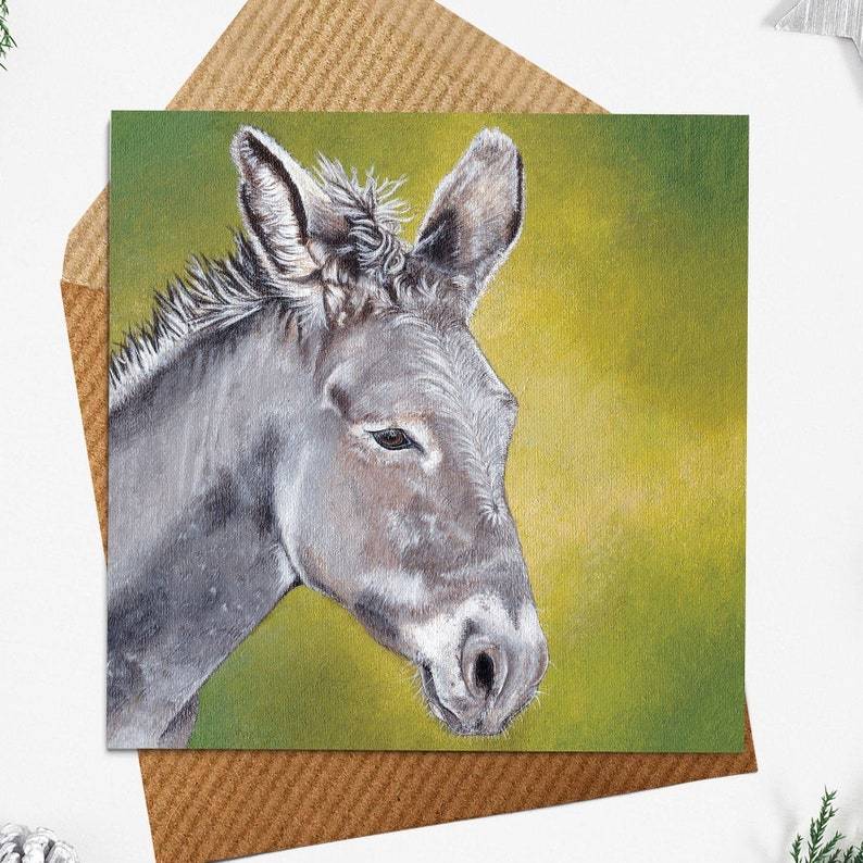 Donkey | Greetings Card greetings cards JPArtwork Jenny Pond