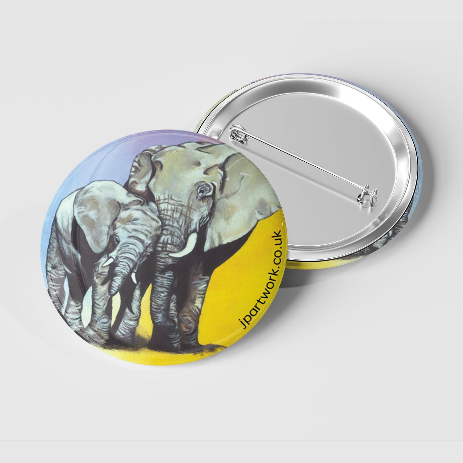 Elephant Badge, 38mm – JP Artwork