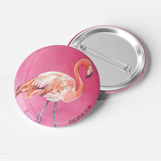 Flamingo Pin Badge