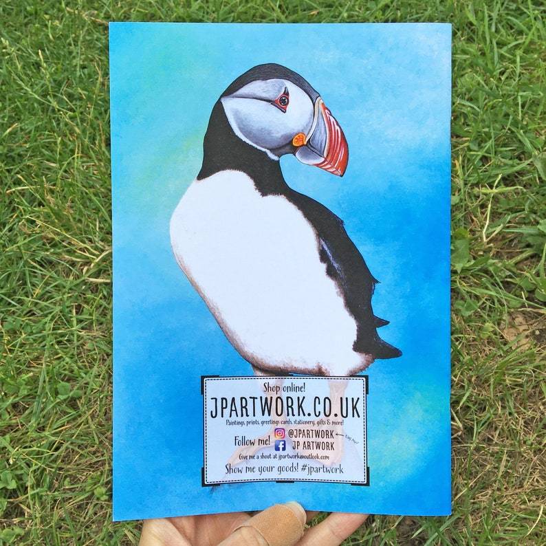 A5 Puffin Journal Back Cover