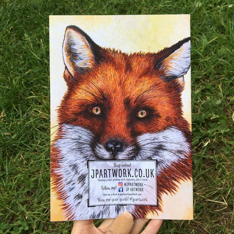 Fox A5 Journal Back Cover