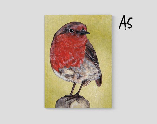 Robin A5 Journal Front Cover