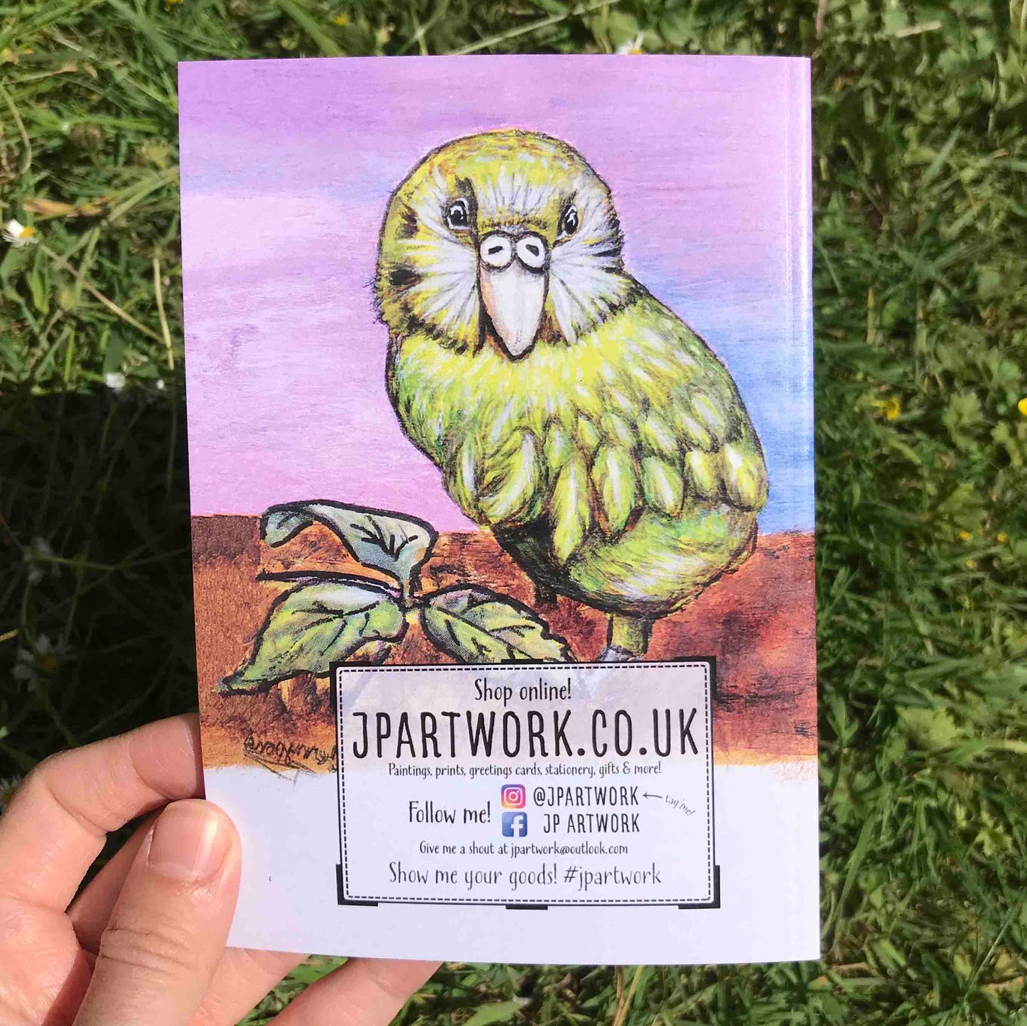 Kakapo A6 Journal Back Cover