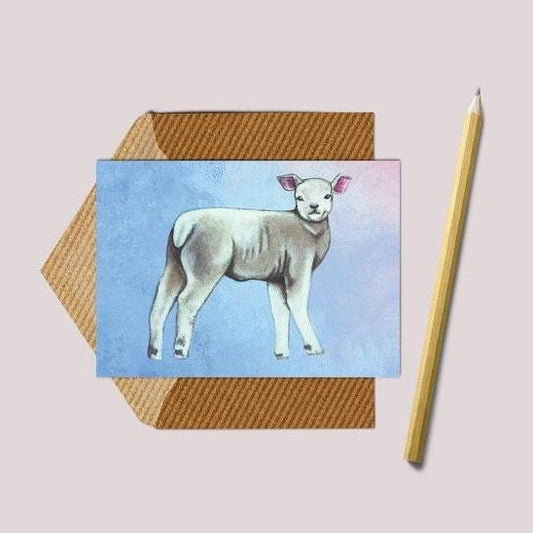 Lamb A6 Greetings Card