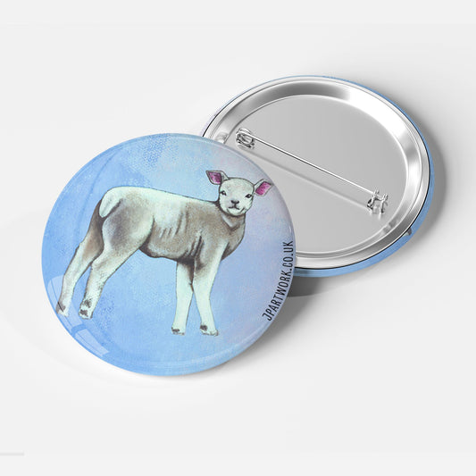 Lamb Pin Badge