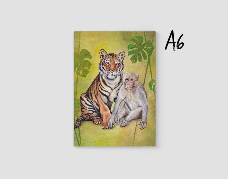 Monkey and Tiger A6 Journal