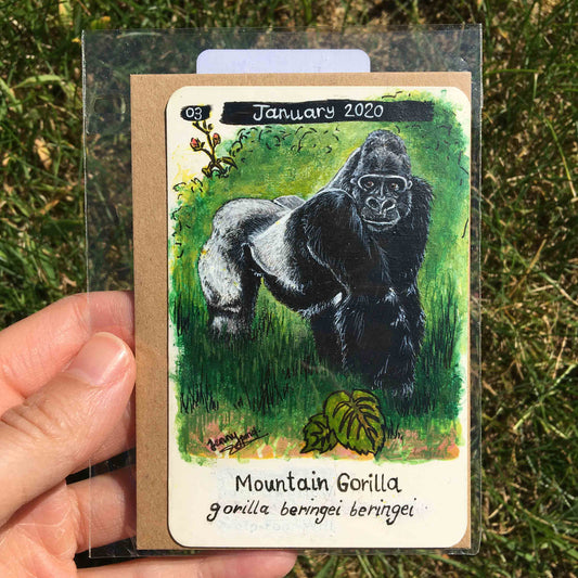 Gorilla Original Acrylic Painting by Jenny Pond, JPArtwork