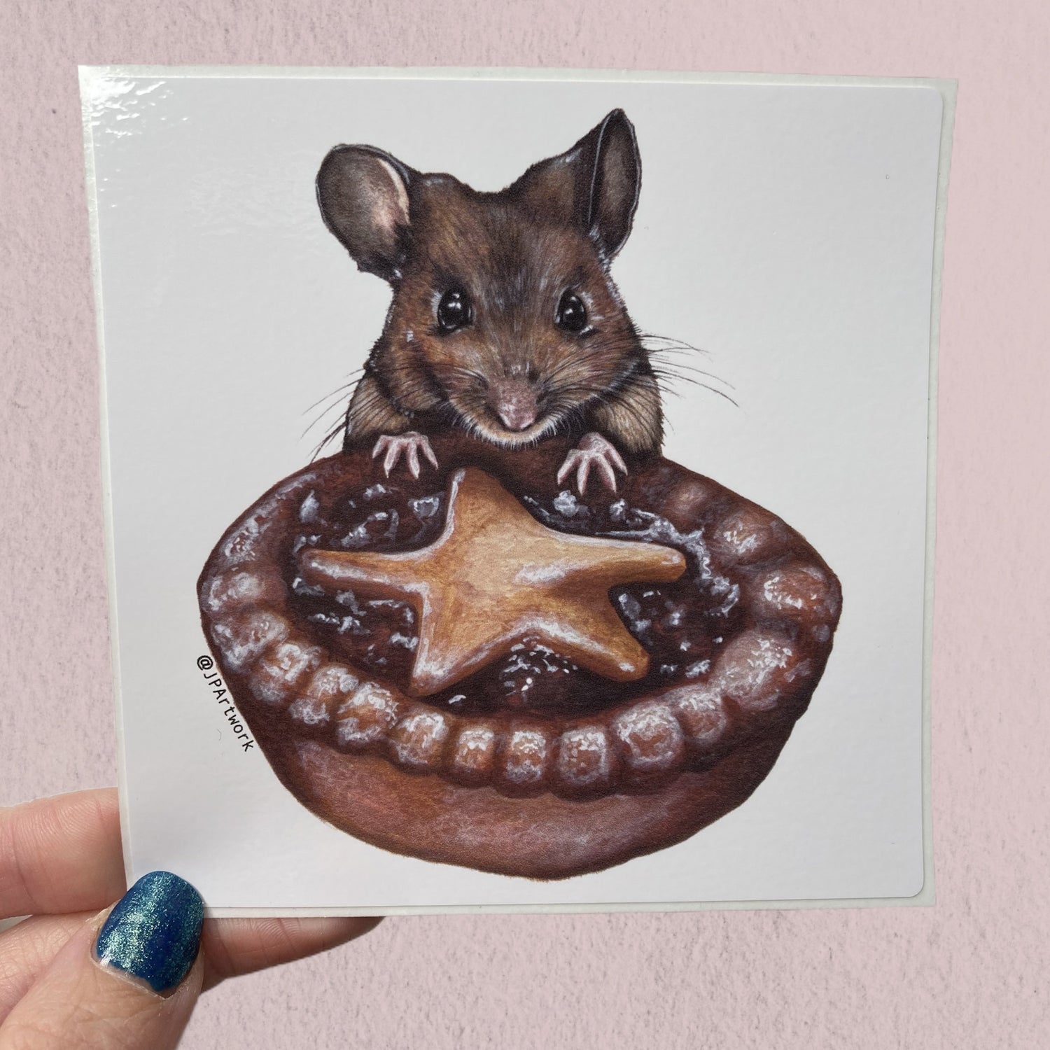 Mouse Vinyl Sticker by Jenny Pond