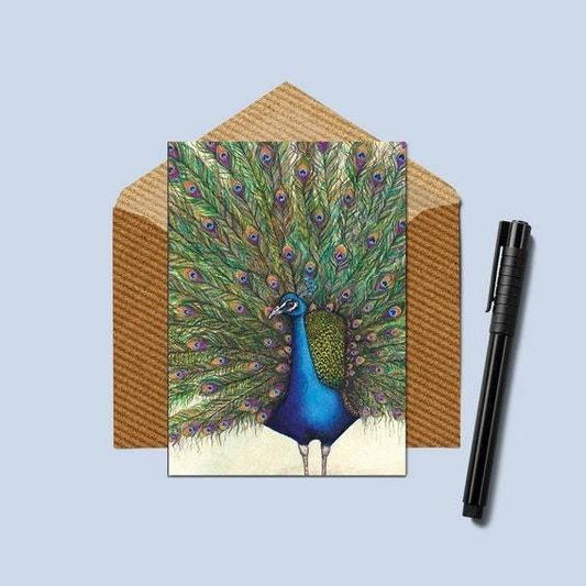 Peacock A6 Greetings Card