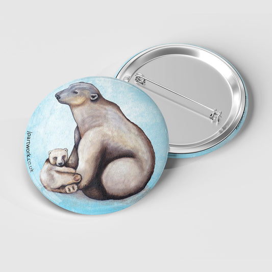 Polar Bear Pin Badge