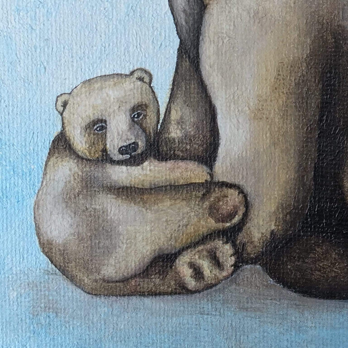 Polar Bears | Original Fine Art Painting original painting JPArtwork Jenny Pond