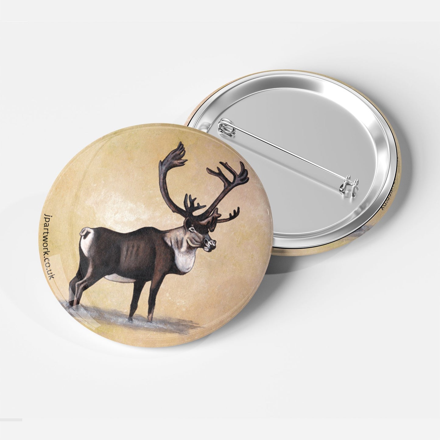 Reindeer Pin Badge