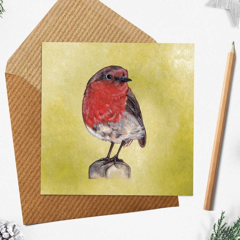 Robin Greetings Christmas Card