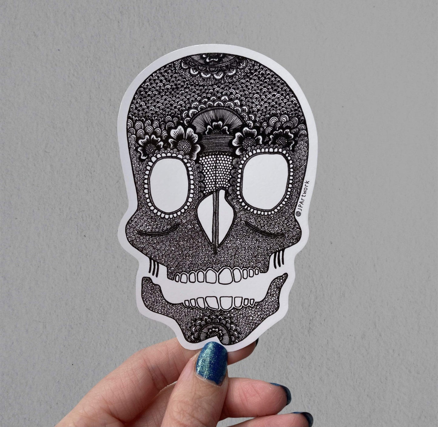 Skull | Vinyl Sticker vinyl sticker Hand-cut JPArtwork Jenny Pond